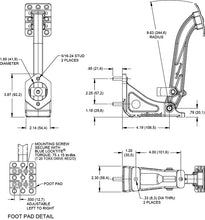 Load image into Gallery viewer, Wilwood PEDAL ASSEMBLY,6:1,SINGLE CLUTCH/BRAKE ALUMINUM BASE,FORGED PEDAL
