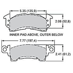 Polymatrix B Pad Set For Big GM Caliper