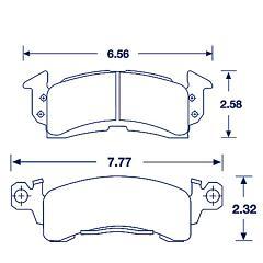 PFC BIG GM BRAKE PADS  01 COMPOUND