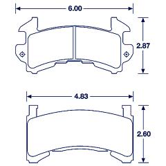 Metric GM Brake Pads 01 Compound