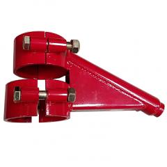 Angled Clamp On Panhard Bar Bracket 7 1/2