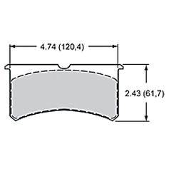 Polymatrix A Pad Set For Forged & Billet SL4 & SL6 Caliper